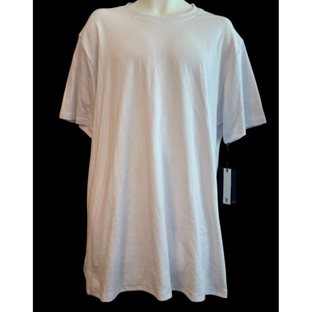 Straight Faded NY Mens Size XXLTall XXLT White Short Sleeve T Shirt NWT